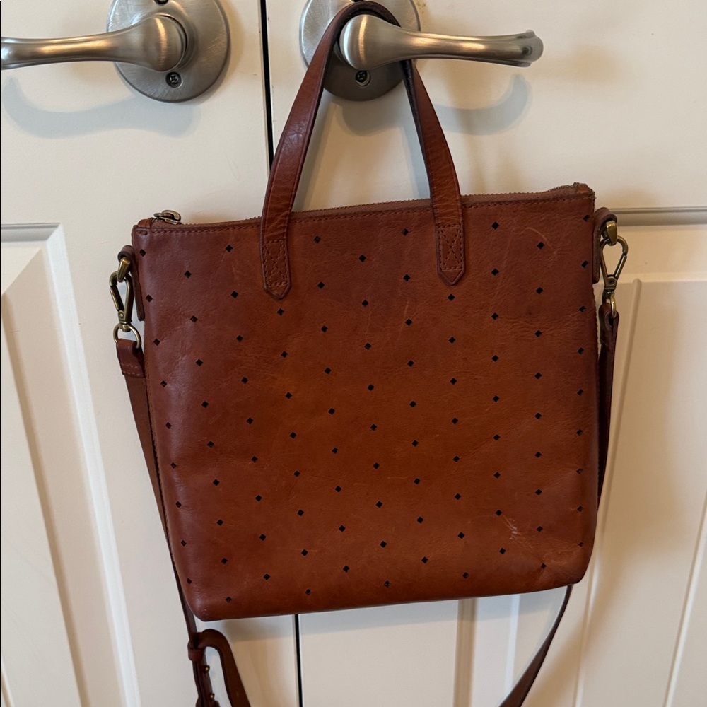 Madewell Brown Leather Tote Bag